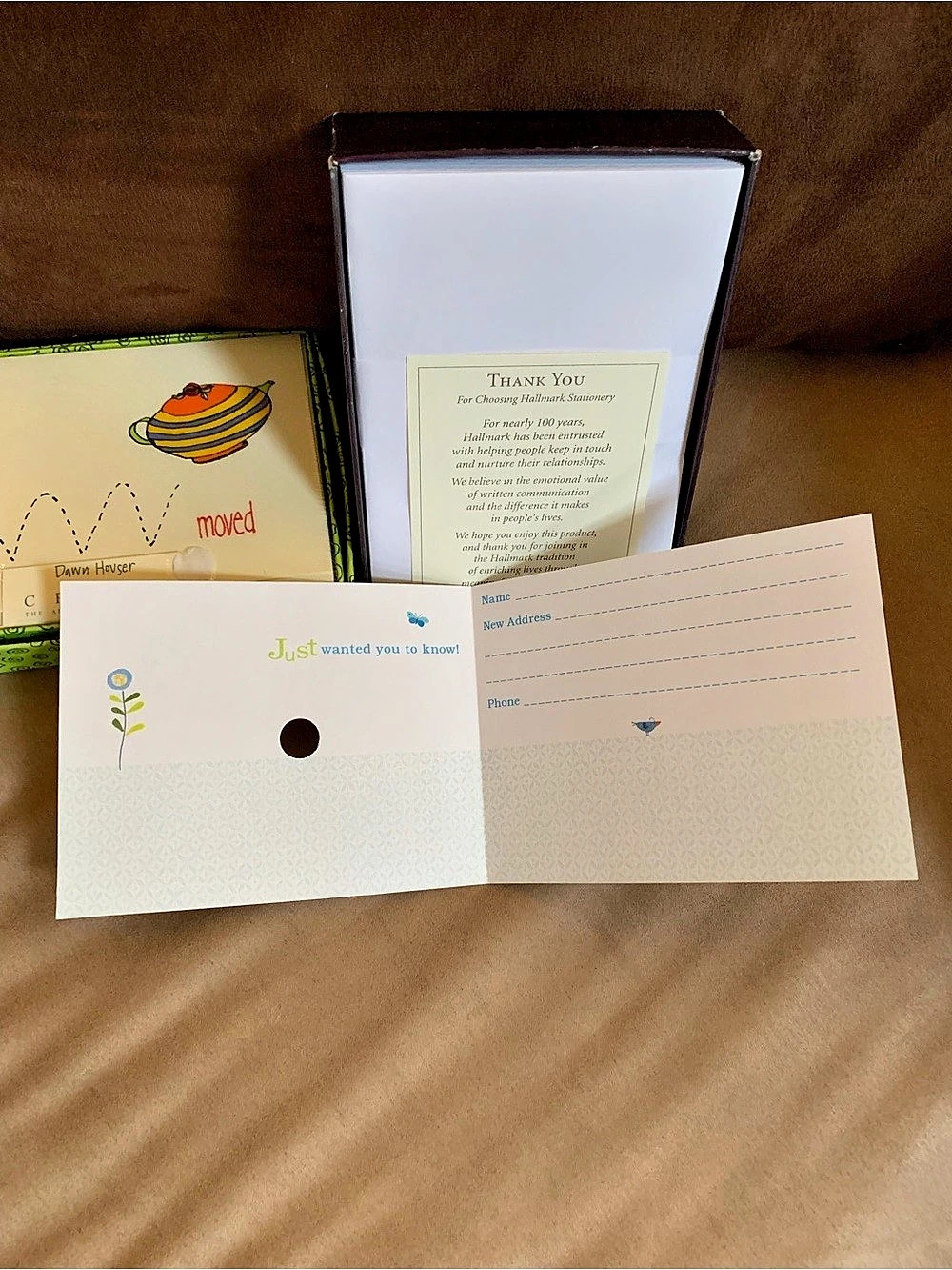 Hallmark Collection & Crane & Co. Just Moved  Boxed Cards.  New!  30 cards!